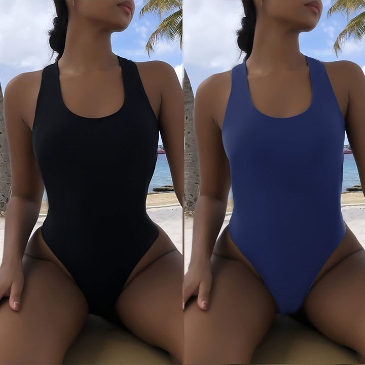 Damer Højskåret One-Piece Badedragt Skovae
