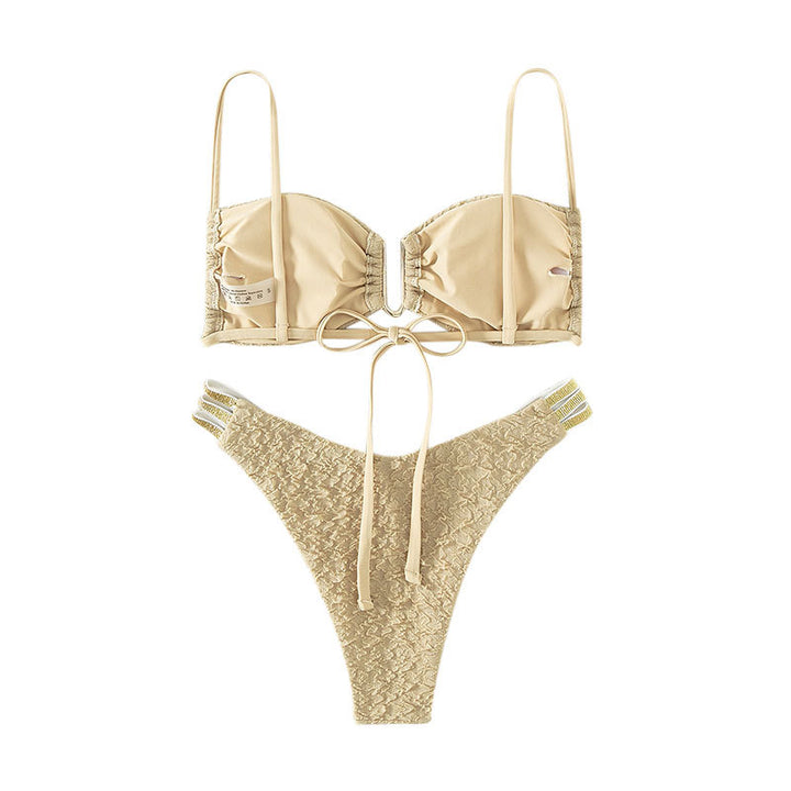 Dame Push-Up Bikini med raffineret snøre detaljer Skovae