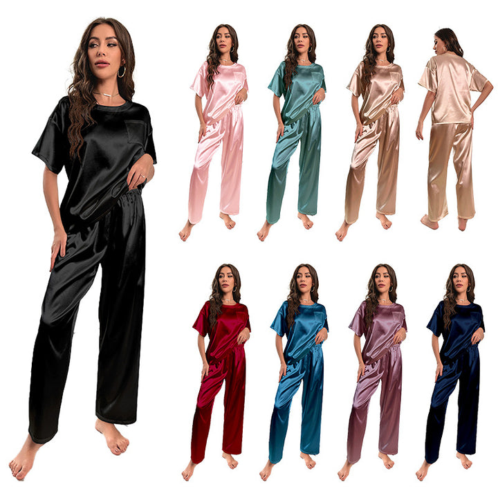 Dame pyjamasæt i høj kvalitet satin Stilla