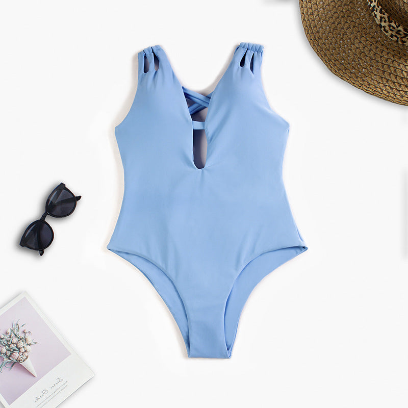 Dame badedragt med kvalitets cut-out design Stilla