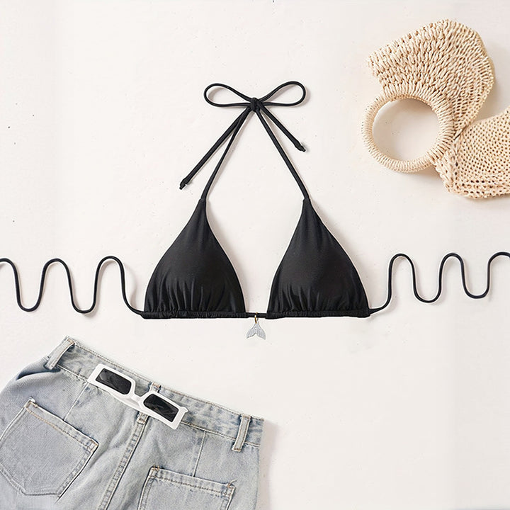 Damer Triangle-Bikini med skinnende smykkedetalje Skovae