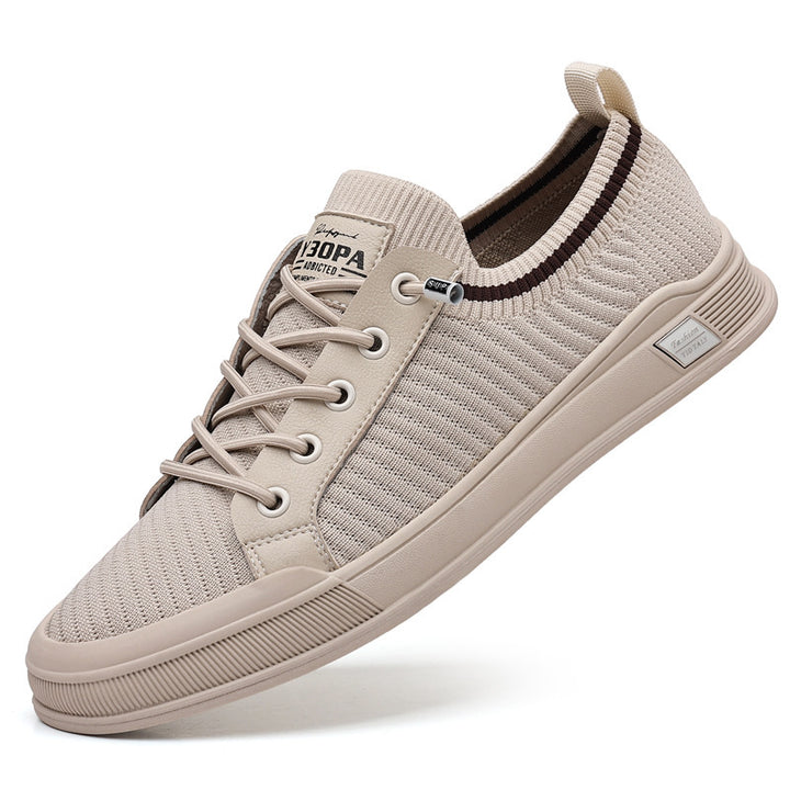 Femme Lettere Fritids Strik Sneakers med forbedret Fleksibilitet Stilla