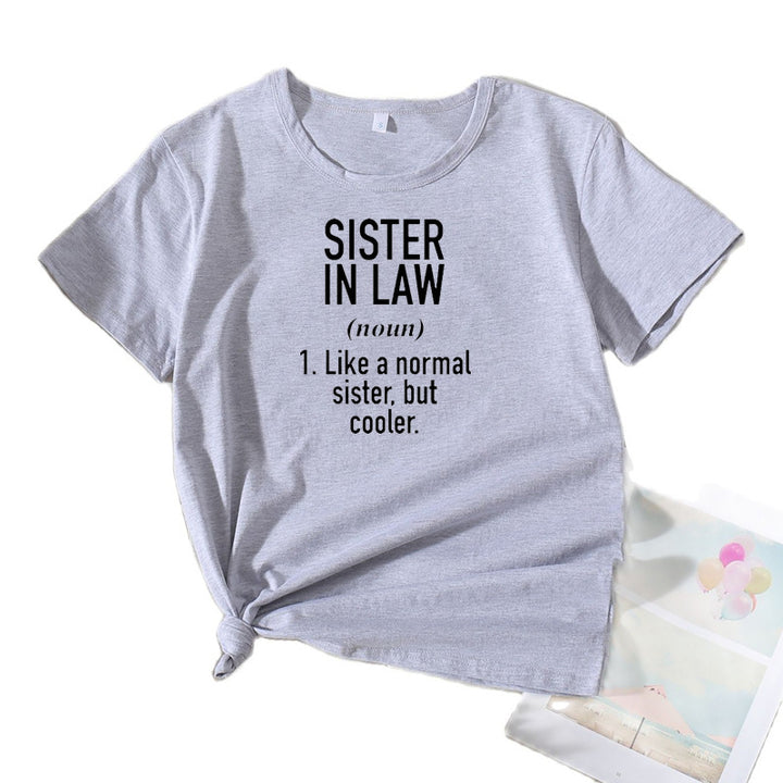 Dame Relaxed Fit Svigerdatter Grafik T-shirt Stilla