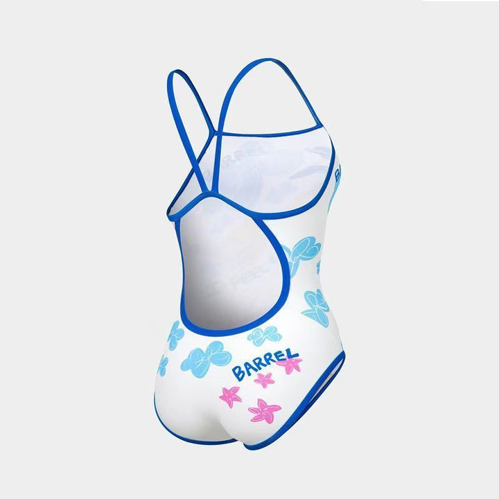 Dame one-piece badedragt med kreativ grafisk design Skovae