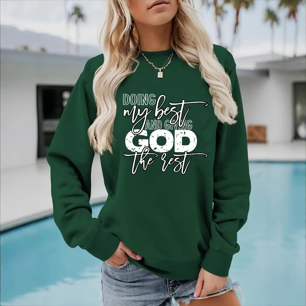 Kvinders sweater med personliggjort motiv Stilla