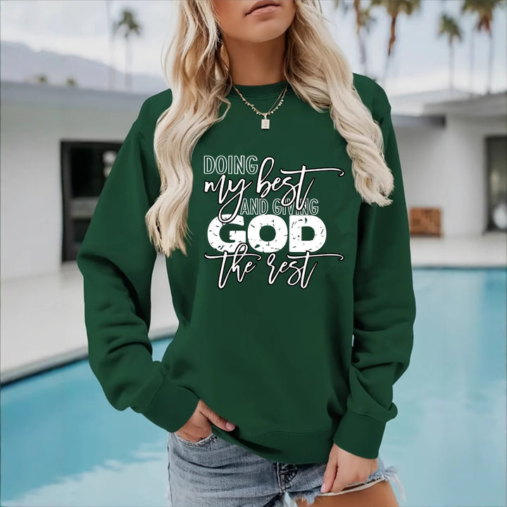 Kvinders sweater med personliggjort motiv Stilla