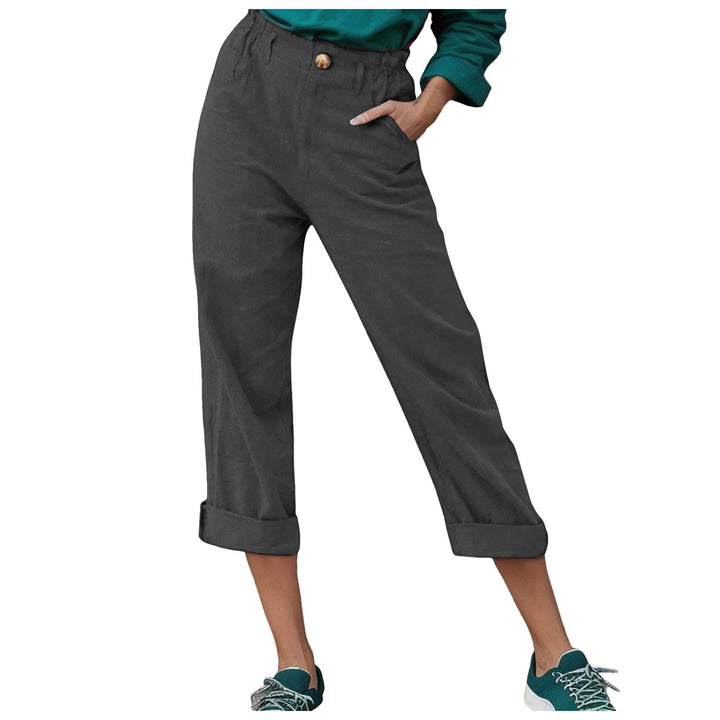 Dame Relaxed Fit Cropped Bukser Stilla