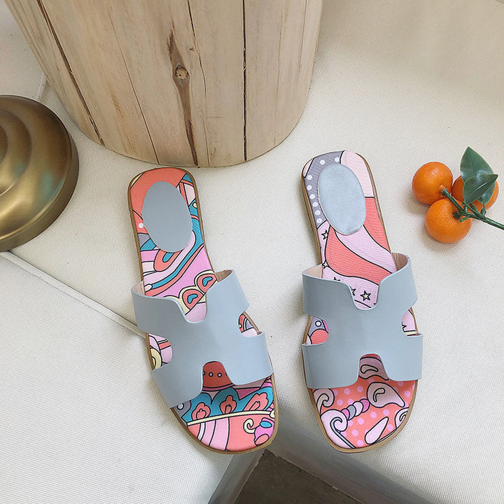 Dame Mode Flip-Flops med legende design Stilla