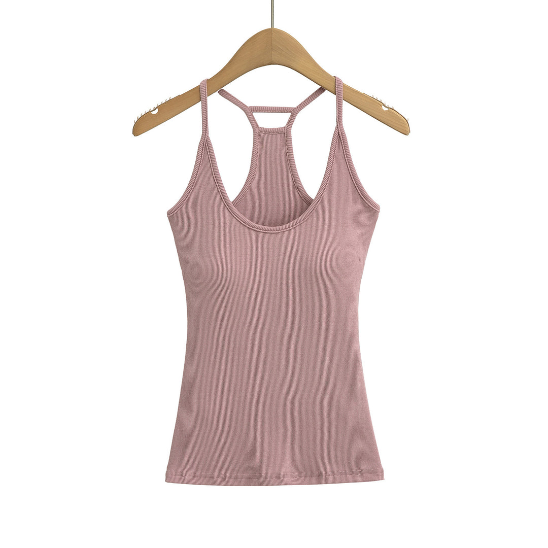 Dame sporty tanktop med racerback og åndbart bomuldsstof Stilla