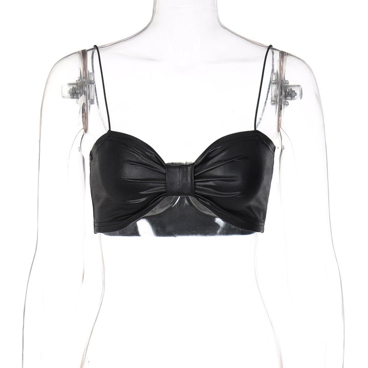 Dame Push-Up Bustier med dekorativ sløjfe og justerbare stropper Stilla