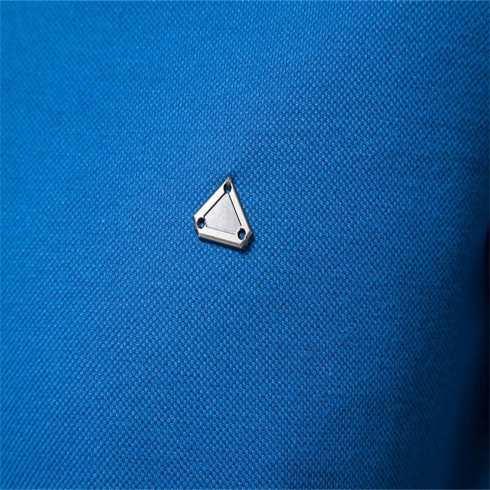 Herre polo t-shirt med ultramoderne krave og kontrasterende accenter Stilla