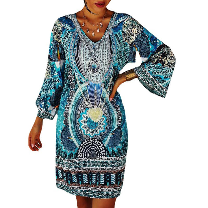 Dame Bohemian mønsteret Cover-Up Kjole Stilla