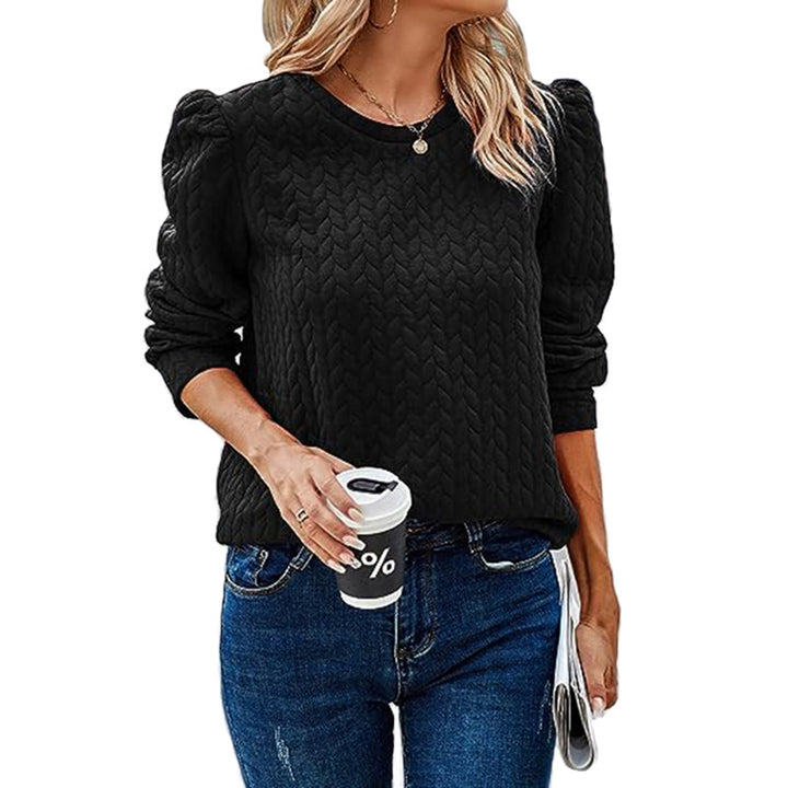 Dame modernej sweatshirt med struktureret design Stilla