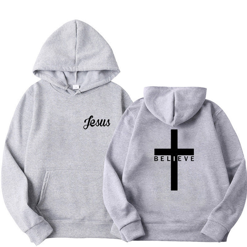 Dame hoodie med motiverende tro design og komfortabel pasform Skovae