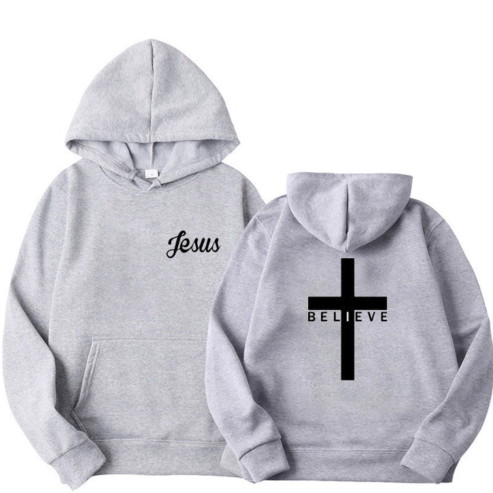 Dame hoodie med motiverende tro design og komfortabel pasform Skovae