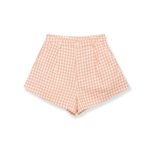 Dameternede shorts med høj talje og stilrent snit Skovae