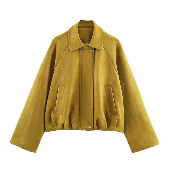 Dame Oversized Suede Jakke Stilla