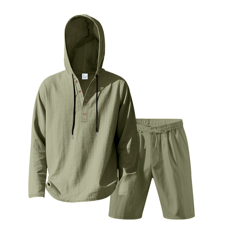 Dame Let Hoodie sæt med alsidige shorts Stilla