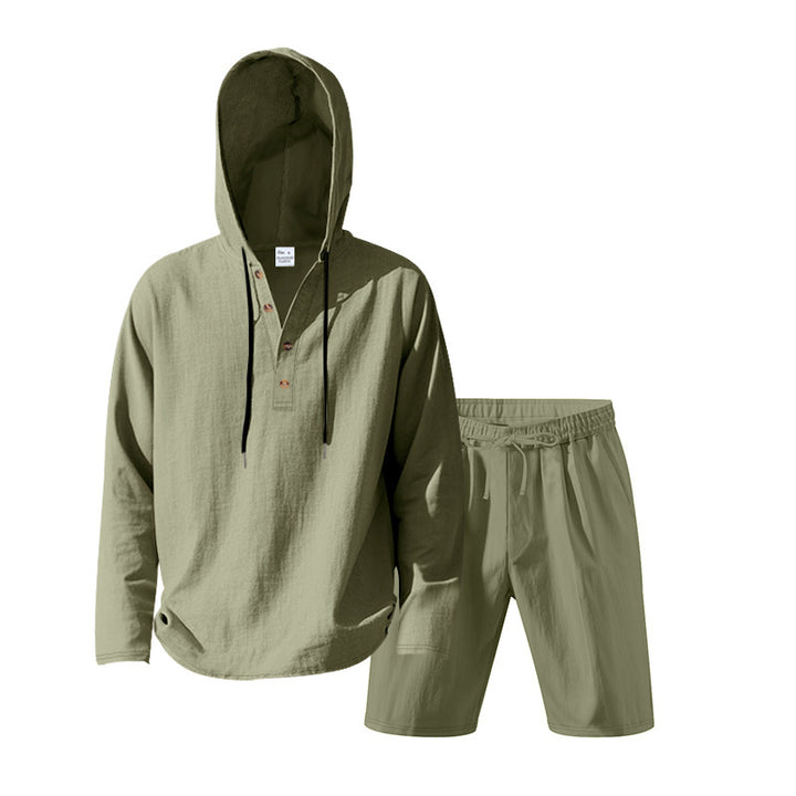 Dame Let Hoodie sæt med alsidige shorts Stilla