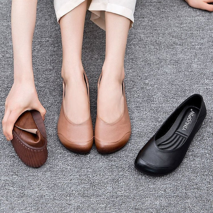 Dame klassiske Ballerinas med ergonomisk fodseng og skridsikker sål Stilla