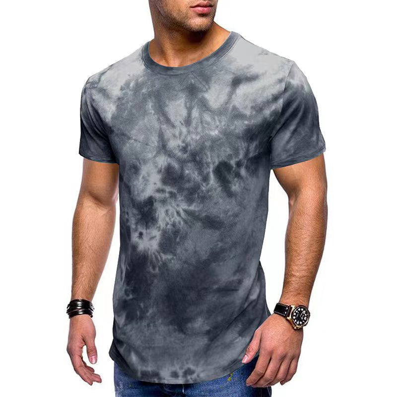 Herre T-shirt med trendy batikmønster og kvalitetsbomuld Stilla