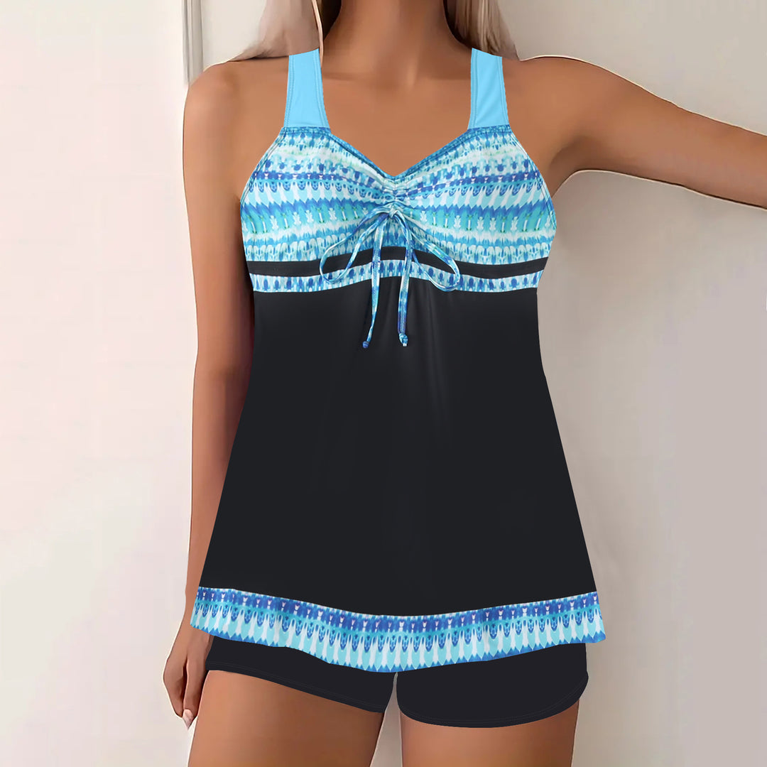 Dame Tankini-overdel med shorts Skovae