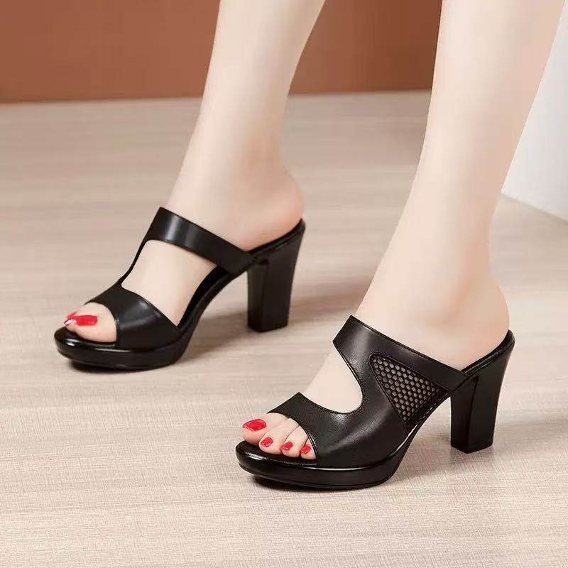 Dame High Heel Pantoletten Stilla