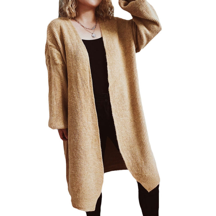 Kvinders oversized cardigan med dyb V-hals og løs pasform Stilla