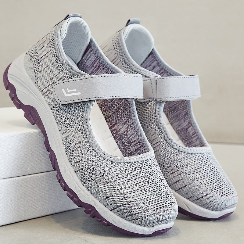 Dame Sportslige Mary Jane Sneakers med åndbart overmateriale Stilla
