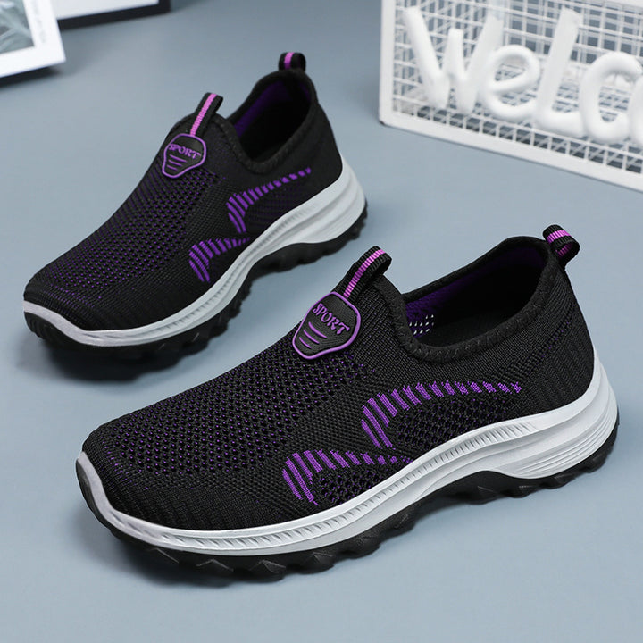 Femme Slip-On Mesh Sport Sneakers med stødabsorberende sål Stilla