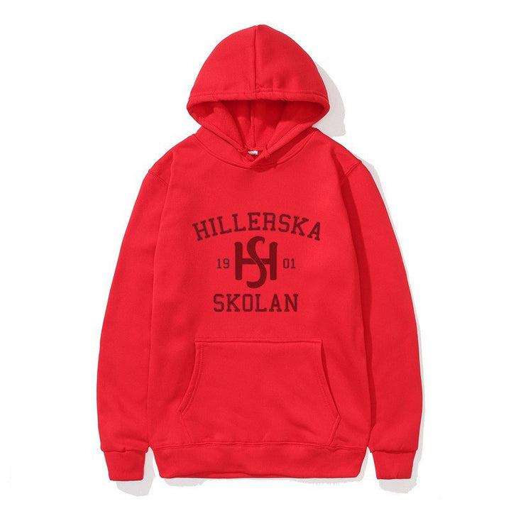 Kvinders hætte sweatshirt med klassisk skolemotiv og hyggelig indvendig for.