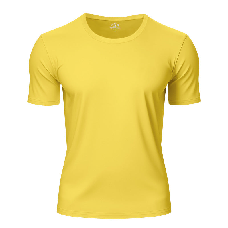 Unisex nan fugttransporterende funktions-T-shirt med rund halsudskæring og let stræk Skovae