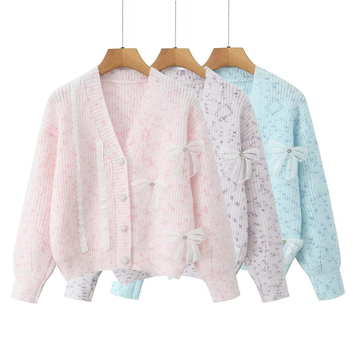 Kvinderne Cozy Cardigan med Delikate Sløjfedetaljer Stilla