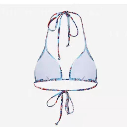 Dame Triangel-Bikini med legende mandala-mønster og justerbare bindebånd Skovae