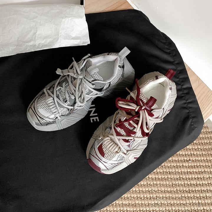 Dame Sporty Chunky Sneakers med innovativt design Stilla