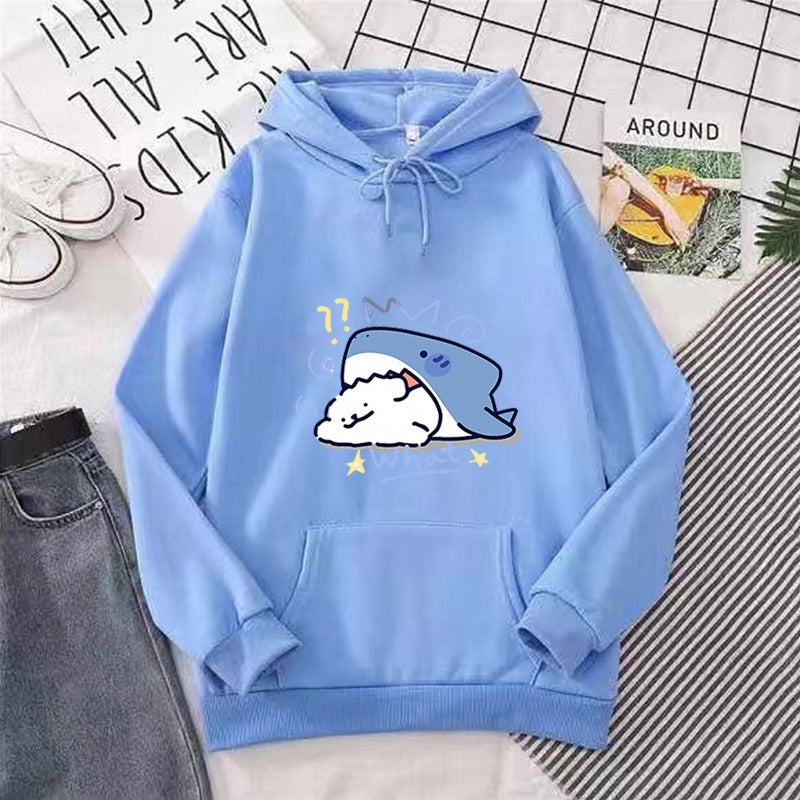 Kvinders hoodie med legende hvalmotiv Skovae