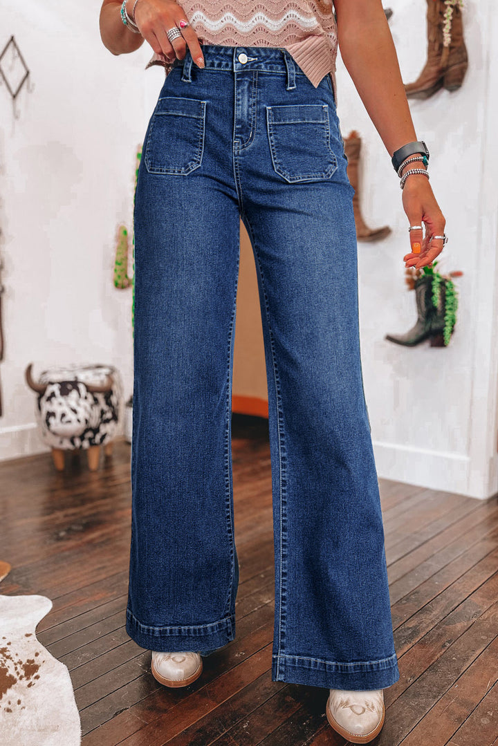 Dame Løst skåret Jeans med høj talje Stilla