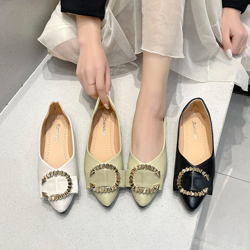 Dame Ballerinas med elegant smykkedetalje Stilla