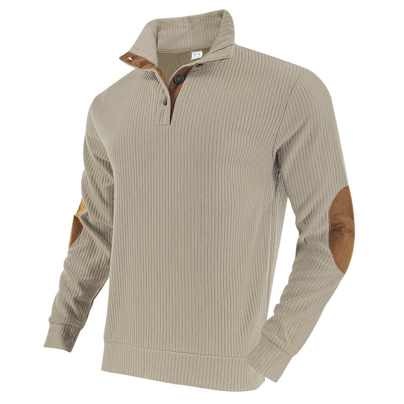 Herrer elegant strikpullover med fashionable detaljer og revitaliseringselementer Stilla