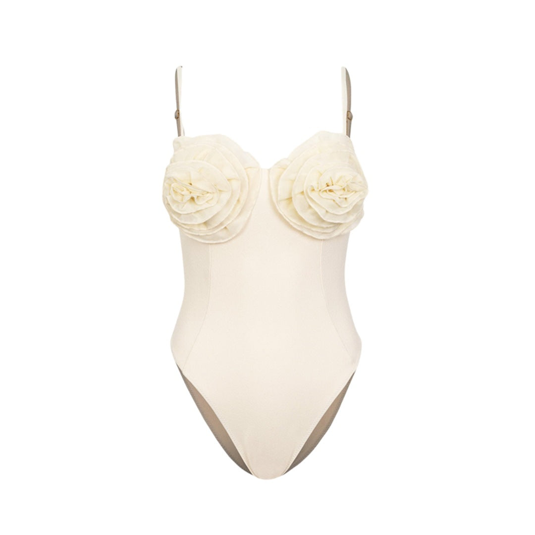 Dame Bikiniset med blomster ruffles design Skovae