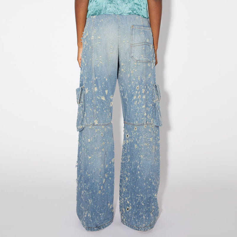 Dame Cargo-Jeans med innovativt design og funktionelle lommer Stilla