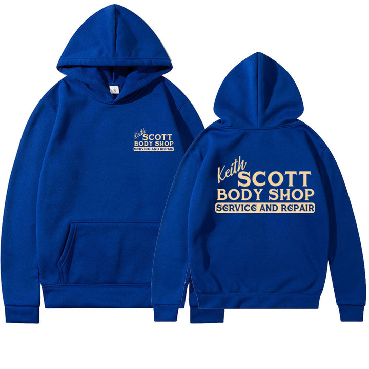 Kvinders hoodie sweatshirt med kreativt print og blødt fleece materiale Skovae