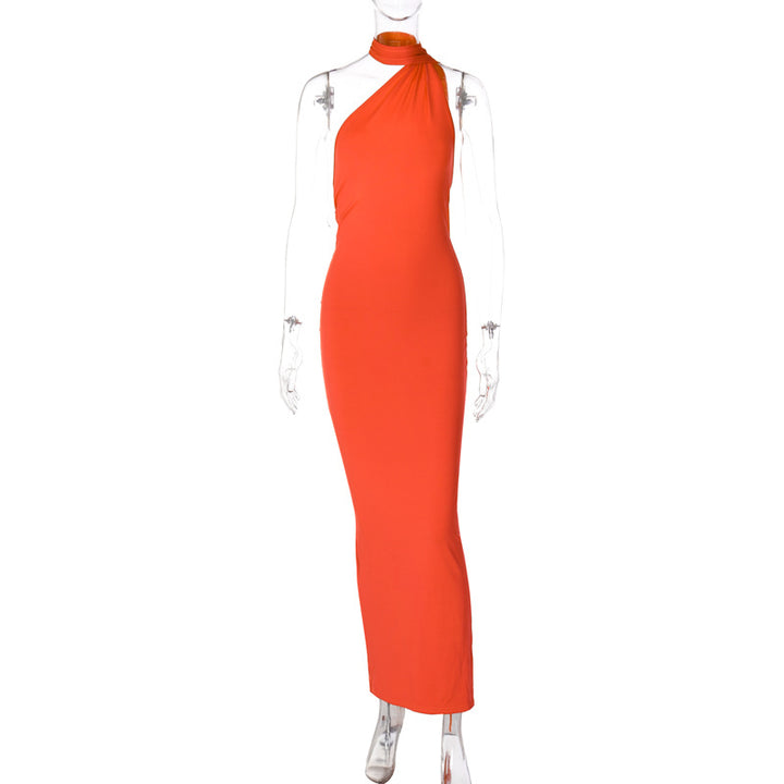 Damer Elegant One-Shoulder Aftenkjole Skovae