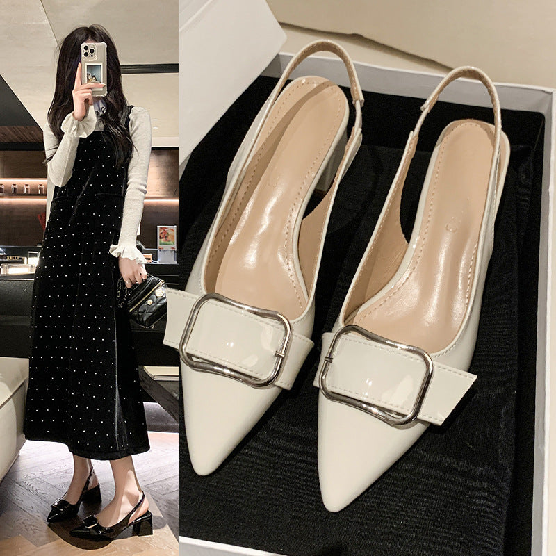 Stylish Slingback-pumps til damer med spænde-detalje Stilla