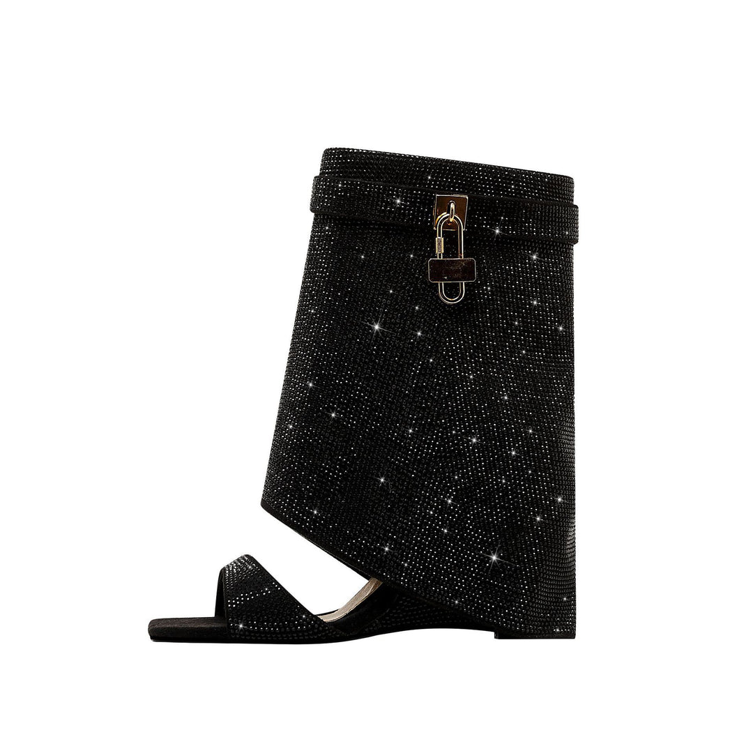 Femme High-Fashion med Rhinestone-dekoration sandaler Stilla