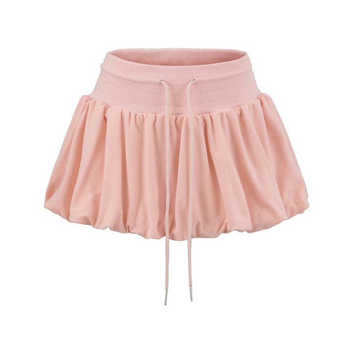 Dame afslappet mini-nederdel med flæse detalje og justerbar talje Stilla