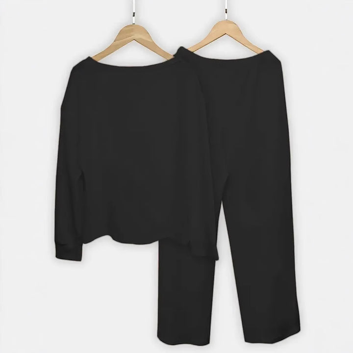 Dame loungewear-sæt med afslappet pasform og høj kvalitet bomuldsblanding Stilla
