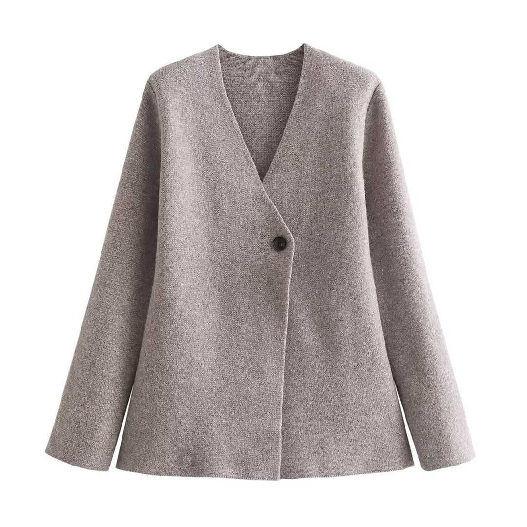 Kvinders elegante cardigan med moderne snit og fuld knaplukning Stilla