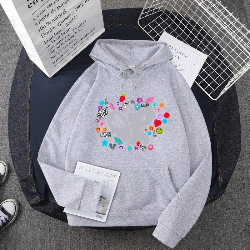 Kvinders hoodie med kreativ grafisk design Skovae
