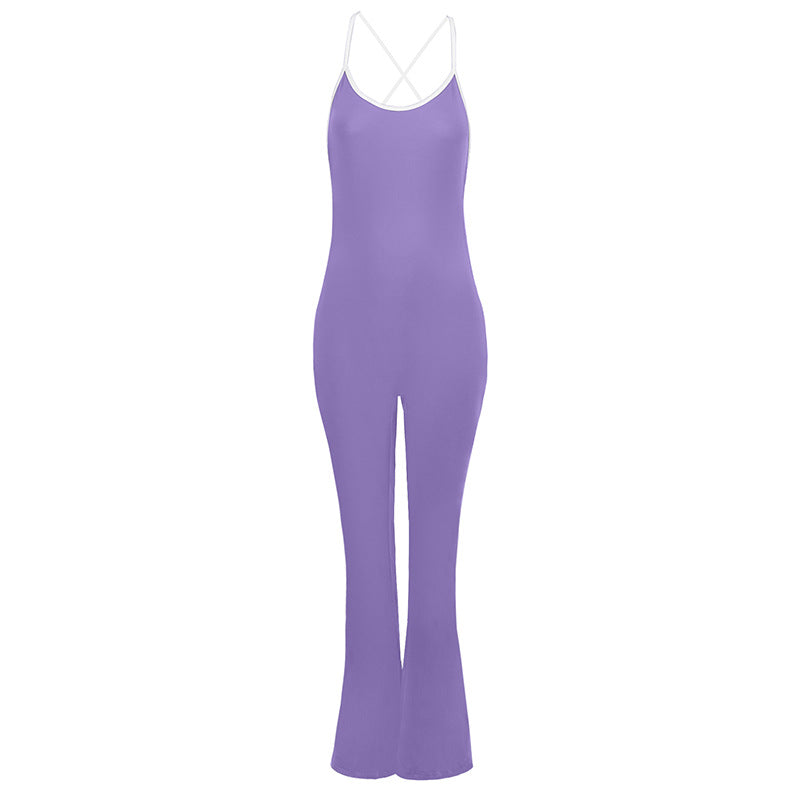 Dame jumpsuit med spaghetti stropper Skovae